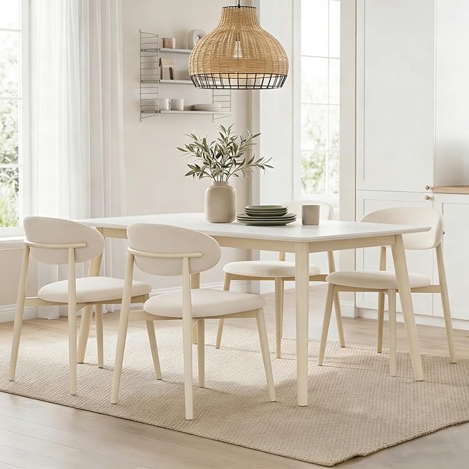 UVV Dining Chairs Set of 8, Metal Kitchen Chairs - Image 2
