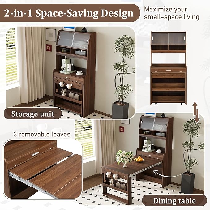 RuiSiSi Space Saving Folding Dining Table - Image 4
