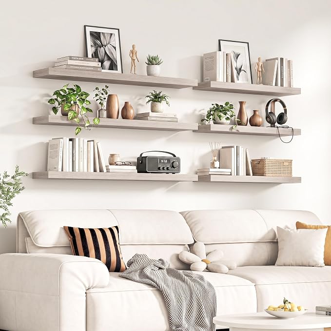 Fun Memories 55Inch Long Floating Shelves, 8 Inch Deep Shelves - Image 2