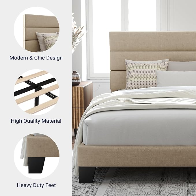 Allewie Queen Size Platform Bed Frame - Image 6