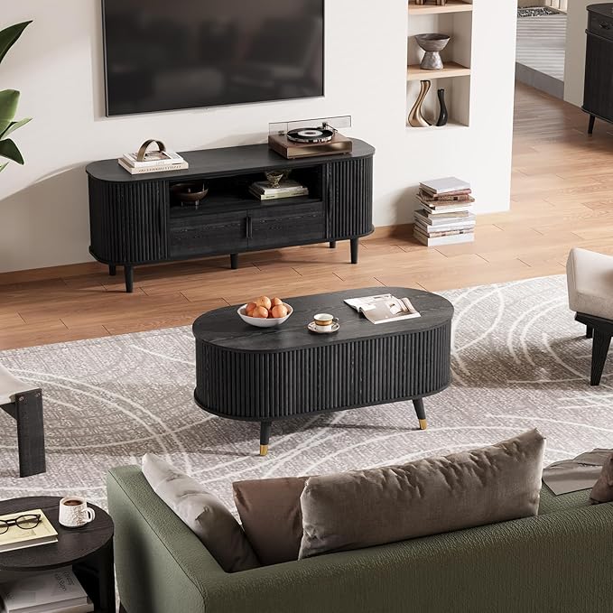 42.5" Oval Lift Top Coffee Table - Image 7