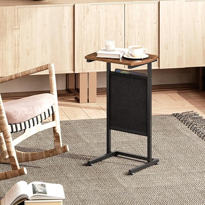 HOOBRO C Shaped End Table, 28.3" Side Table - Image 8