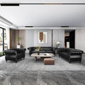 QHITTY 3 Piece Living Room Set, Sectional Chesterfield Sofa Chair Contemporary by QHITTYFurnitureLife
