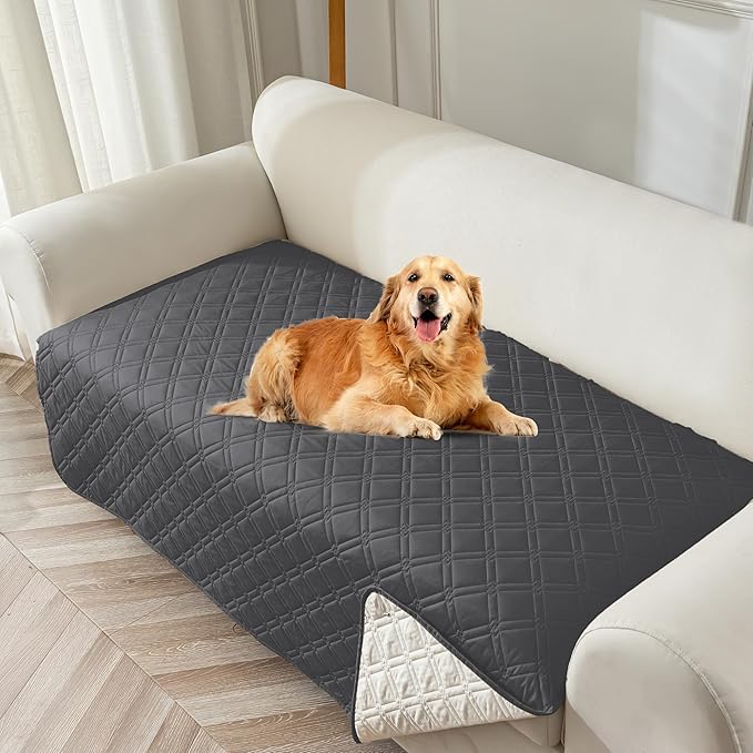 Genina Waterproof Couch Cover, Washable Anti-Slip 67 inch Sofa Covers by Genina