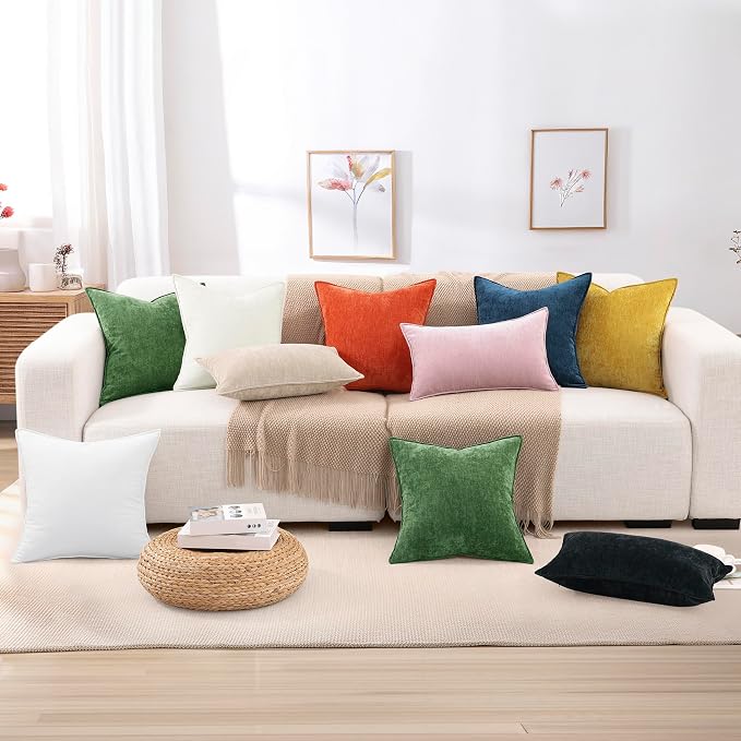 decorUhome Summer Couch Throw Pillow Covers 16x16 Set of 2, Decorative Soft - Image 9