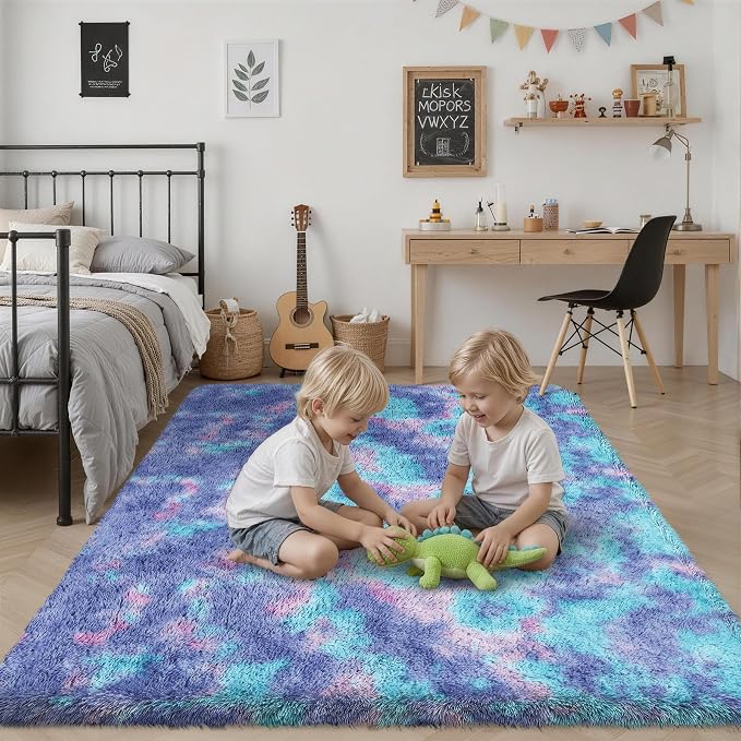 8x10 Area Rugs for Living Room Bedroom: Ultra Soft Fluffy Shag Rug Upgrade - Image 7