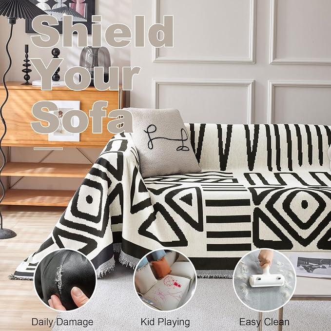 VClife Boho Couch Cover, Thick Couch Covers - Image 6