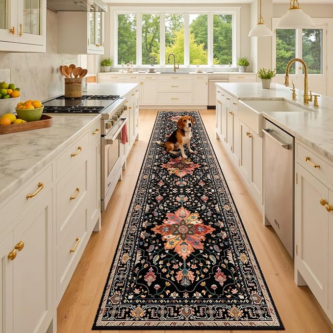 RELEANY Area Rugs 2'6"x10' Runner Rug Non Slip Washable - Image 3