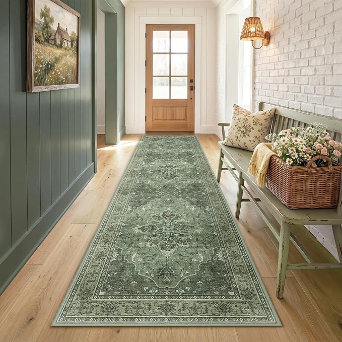 RELEANY Area Rugs 2'x8' Runner Rug Non Slip Washable - Image 2