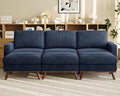 Vesgantti 97" Modular Sectional Sofa Drak Blue, Sectional Couch by Vesgantti