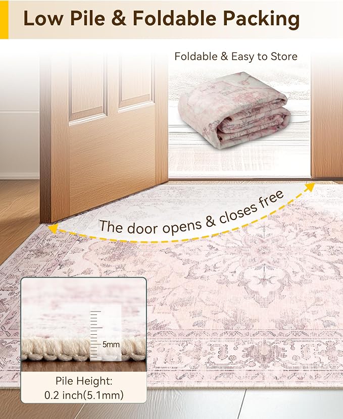 RELEANY Area Rugs 2'6"x4' Kitchen Rugs Entry Rug Small Rugs - Image 4