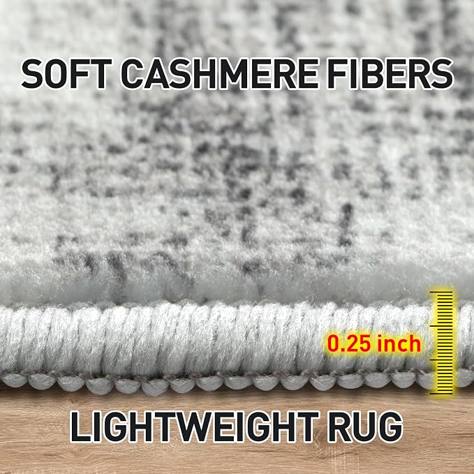10x14 Area Rugs Washable Rug: Modern Abstract Living Room Rug Soft Anti-Skid - Image 8