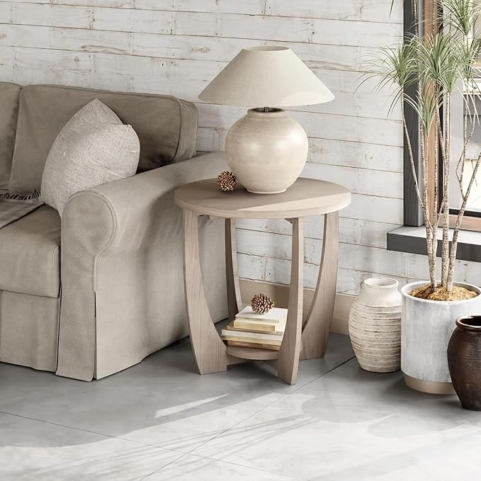 Set of 2 Rustic Farmhouse End Table - Image 2