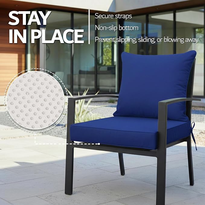 24x24 Inch Outdoor Chair Cushion - Image 5