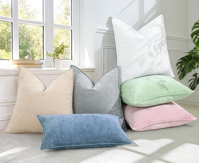 decorUhome Summer Couch Throw Pillow Covers 12x20 Set of 2, Decorative Soft - Image 5