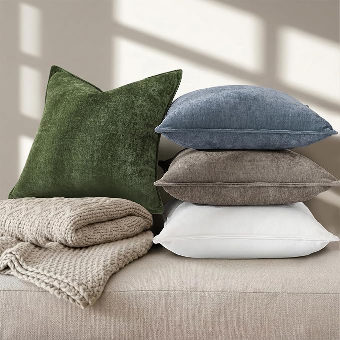 decorUhome Summer Couch Throw Pillow Covers 20x20 Set of 2, Decorative Soft - Image 4