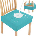 Smiry Waterproof Seat Covers for Dining Room Chairs Set of 8, Stretch Jacquard by Smiry