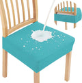 Smiry Waterproof Seat Covers for Dining Room Chairs Set of 2, Stretch Jacquard by Smiry