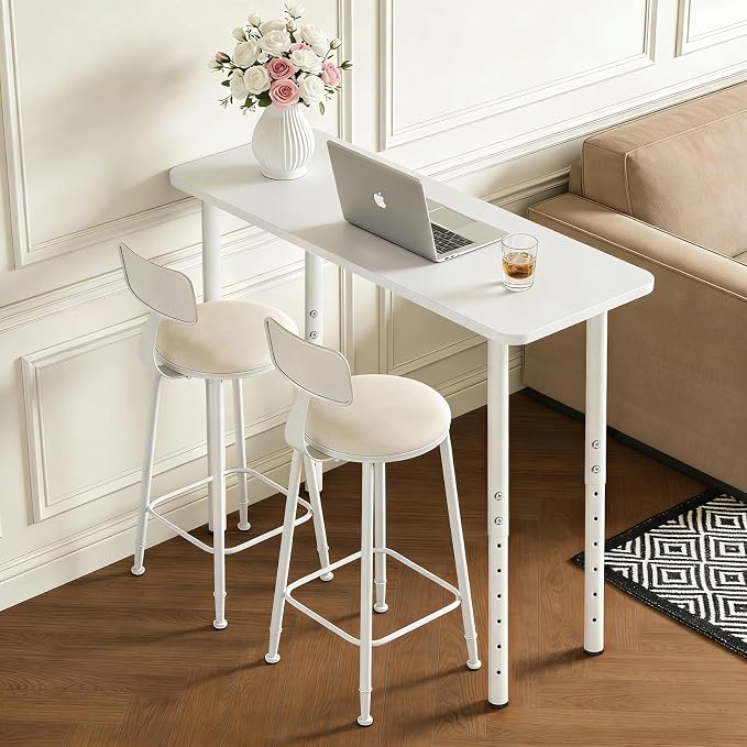 QLLY Adjustable Metal Table Leg, 24-40 inch, Home Office DIY Desk Leg, - Image 7