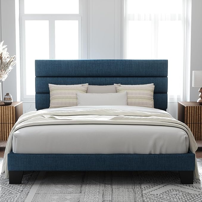 Allewie King Size Platform Bed Frame by Allewie