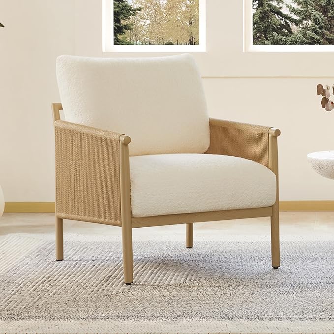 CHITA Accent Chairs Set of 2, Braid Modern Armchair - Image 9