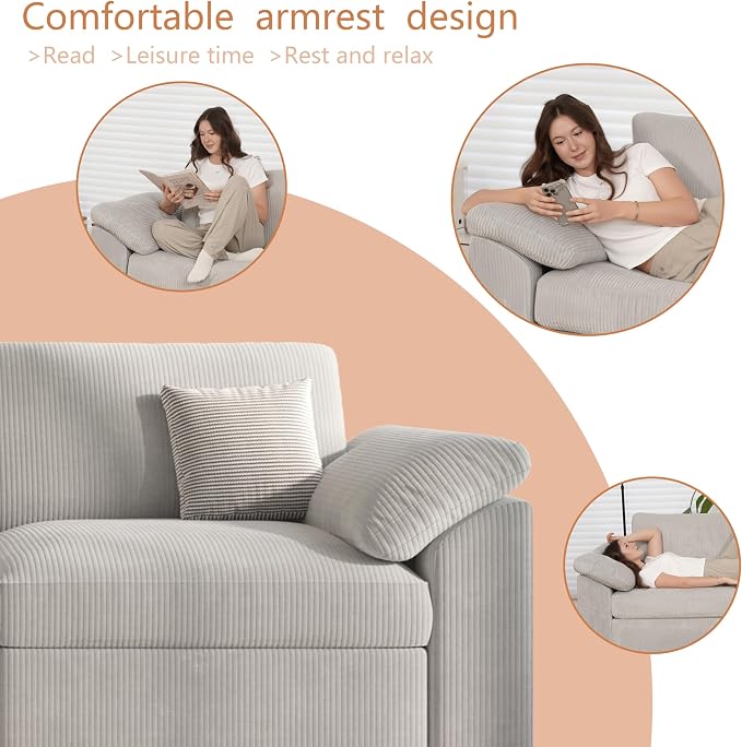 EASE MOOSE Modular Sectional Sofa, Oversized U Shape Sectional Couch - Image 5