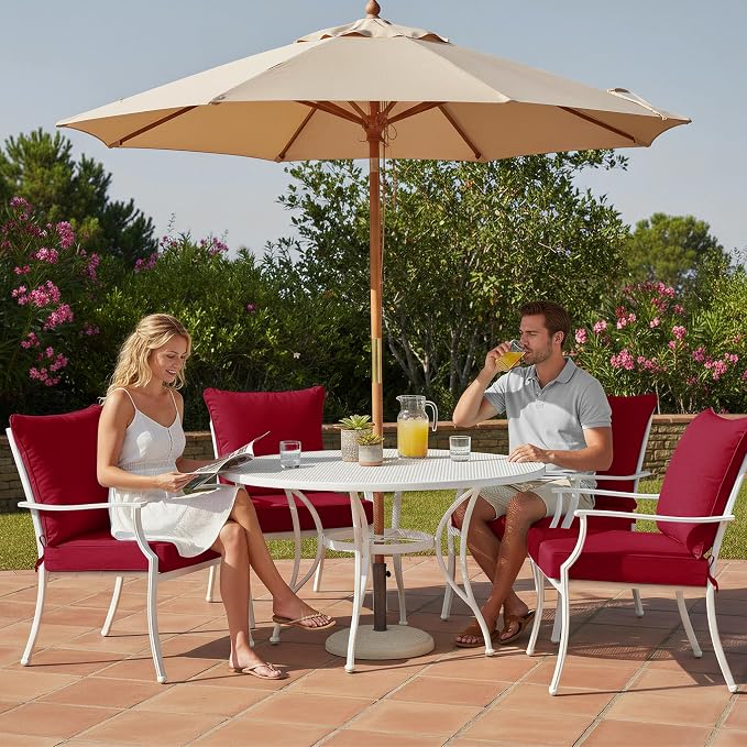 Summsun Outdoor Cushions for Patio Furniture, Double-Sided Waterproof Backrest - Image 2