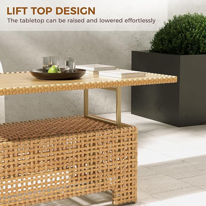Grand patio 8-Piece Wicker Patio Furniture Set - Image 3