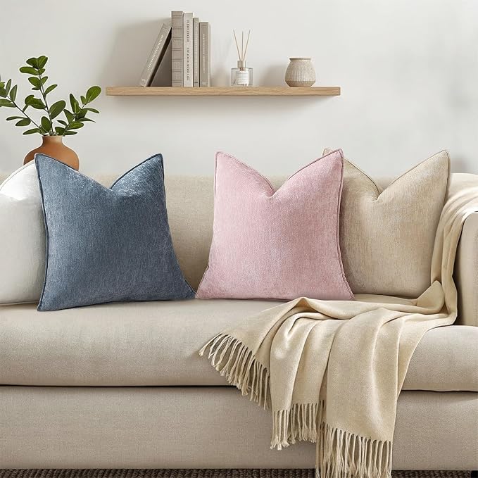 decorUhome Summer Couch Throw Pillow Covers 16x16 Set of 2, Decorative Soft - Image 3