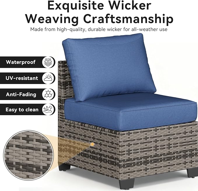 Aoxun Outdoor Patio Furniture Set - Image 9