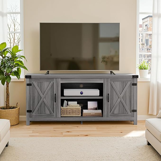 YESHOMY Modern Farmhouse TV Stand - Image 3