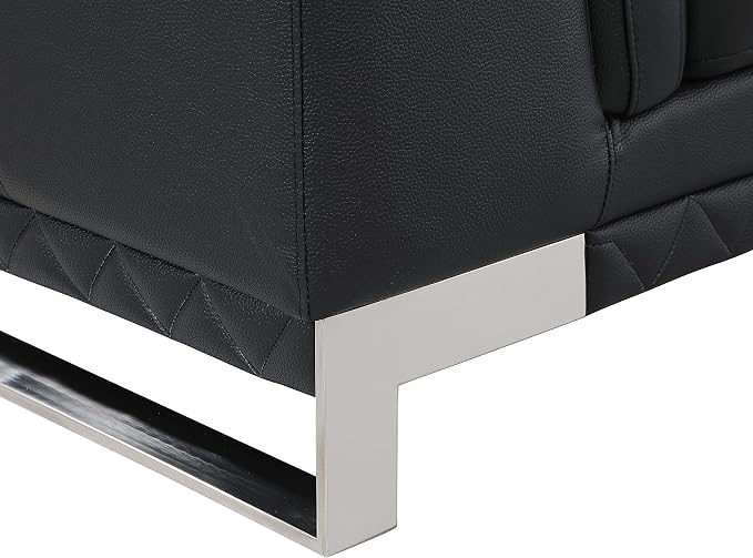 Blackjack Furniture Weston Collection Genuine Italian Leather Living Room Sofa - Image 10