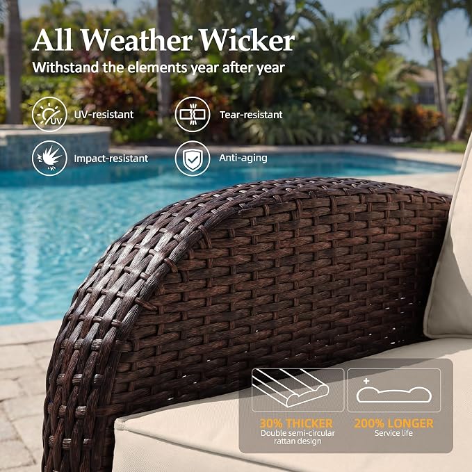 UPHA 7 Pieces Patio Furniture Set - Image 5