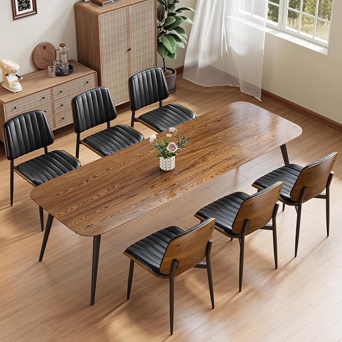 YaFiti Dining Chairs Set of 6, Mid Century Modern Dining Room Kitchen Chairs by YaFiti