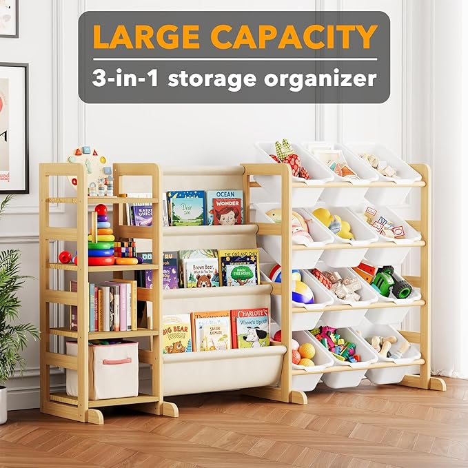 SpaceAid 3-in-1 Toy Storage Organizer - Image 3