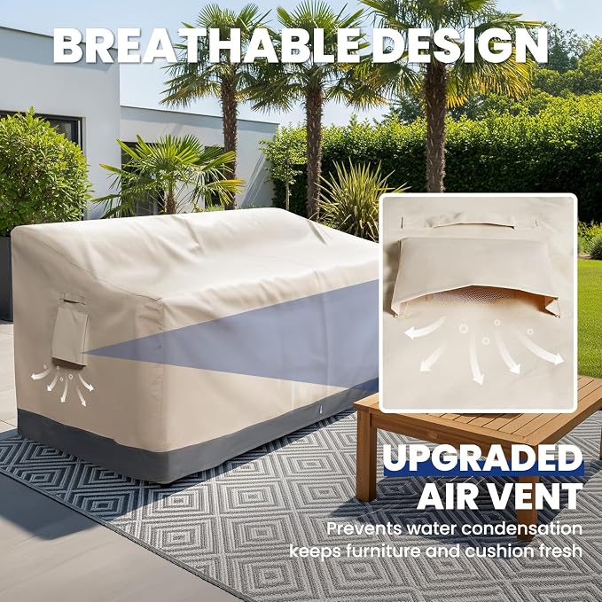 Extra Heavy Duty Outdoor Couch Cover Waterproof Up to 8000pa, Large 3-Seater - Image 6
