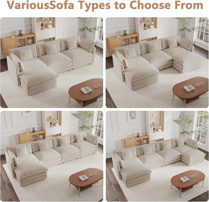 mikibama Luxury 3 Piece Sofa Set, 2 Pieces of Single Sofa and 1 Piece of 3 - Image 7
