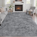 Fluffy 5x7 Area Rugs for Living Room Bedroom: Ultra Soft Shag Rug Non-Slip by Luxturiy
