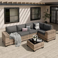 Patio Furniture Set, Wide Armrest Outdoor Furniture Set by VonzoyHome