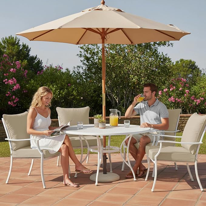 Summsun Patio Chair Cushions 22 x 22 Inch, Water Resistant Backrest Pillow and - Image 2