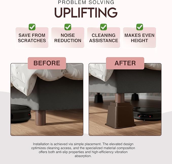 Utopia Bedding Bed Riser, 3 & 5 Inches Adjustable Furniture Risers - Image 6