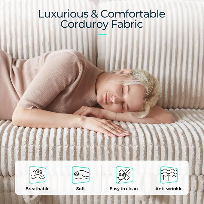 LINSY HOME Loveseat Sofa with Storage - Image 6