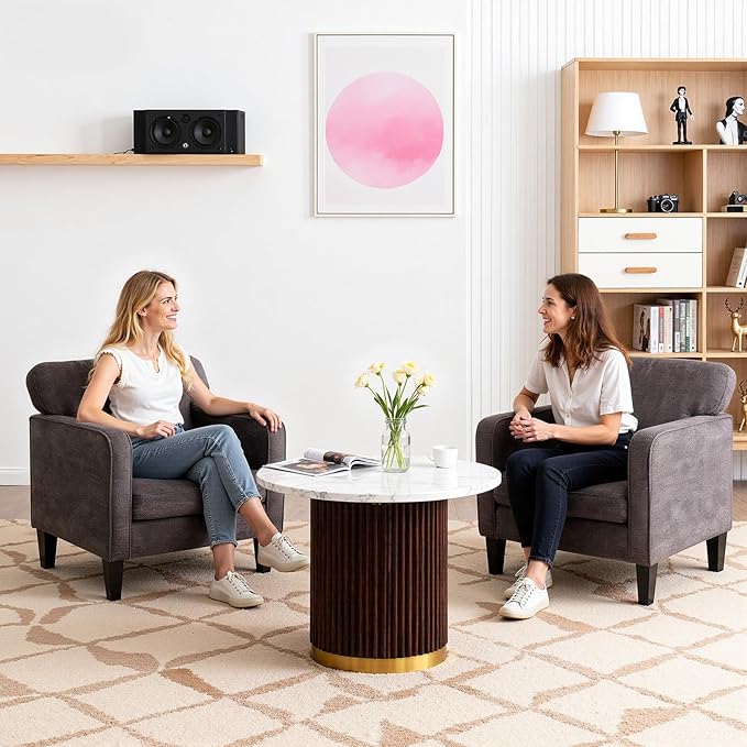 DUMOS Modern Accent Chairs for Living Room, Corner Chairs for Adults, Reading - Image 3