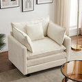 Modular Sectional Sofa Cloud Couch, Deep Seat Washable Chenille Fabric Sofa by Unknown