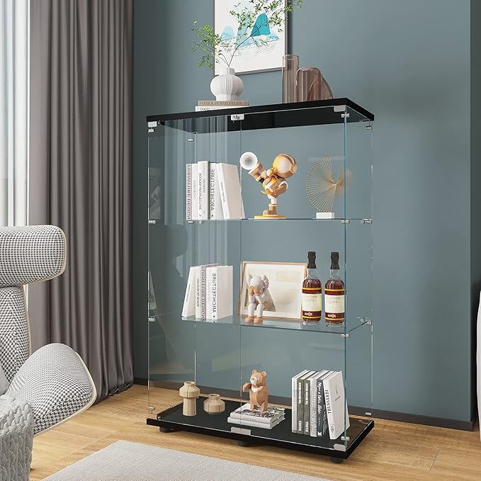 Beauty4U 2 Doors Glass Display Cabinet by Beauty4U