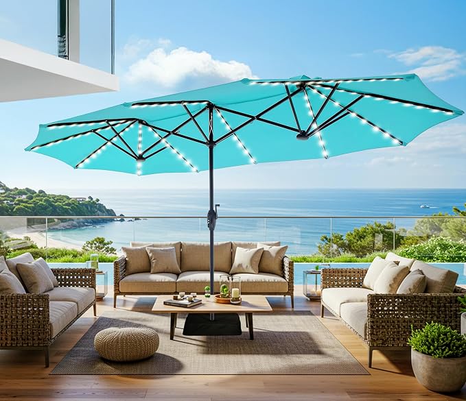 SUPERJARE 13ft Outdoor Patio Umbrella by SUPERJARE