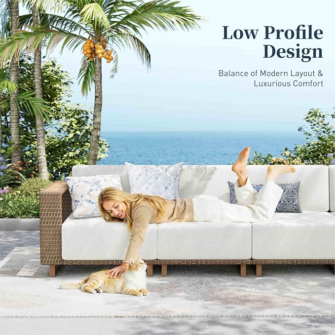 SUNSHINE VALLEY Patio Furniture Set, Sectional Outdoor Conversation Sets - Image 5
