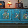 Floral Rub on Transfer for Furniture Vintage Large Flower UV DTF Transfer by Flortlias
