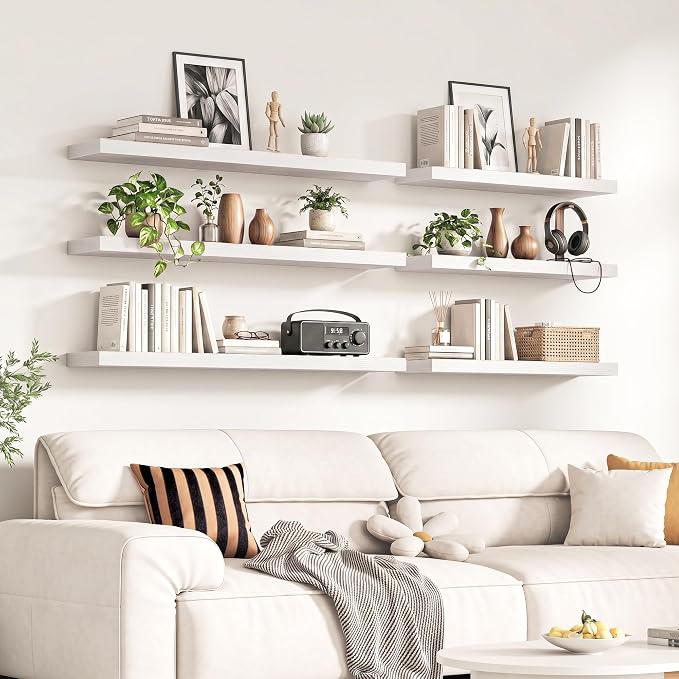 Fun Memories 67Inch Long Floating Shelves, 8 Inch Deep Shelves - Image 2