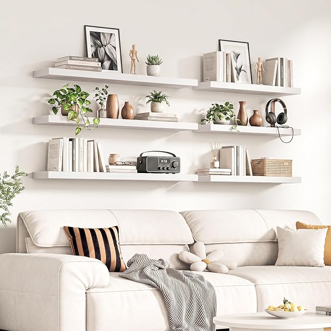 Fun Memories 55Inch Long Floating Shelves, 8 Inch Deep Shelves - Image 2